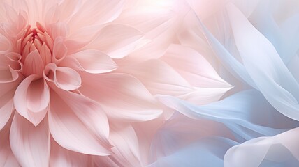 Delicate Petals of Pastel Abstract Floral Motifs - Beautiful Botanical Design