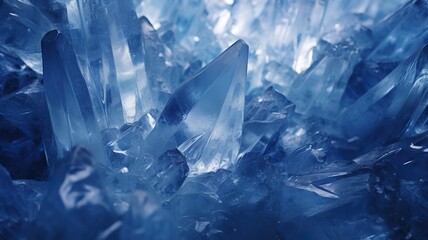 Crystalized Wonderland Abstract Ice Formations Transforming into a Frozen Tapestry