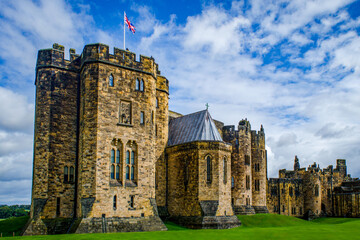 A full view of Alnwick Castle