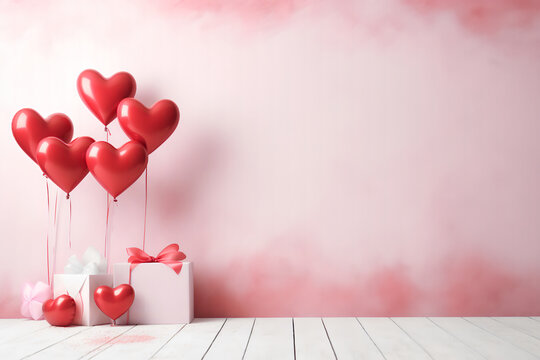 Abstract background for Valentine's Day greeting card.