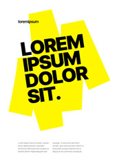 Layout design template for events, companies or any business related.