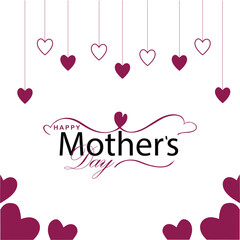 Happy Mother's Day. banner, Greeting card, poster