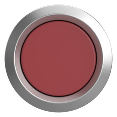 3D circle button. Empty button. 3D illustration.