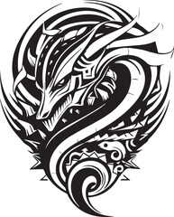 Logo Schlange Tribal Tattoo