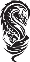 Obraz premium Logo Schlange Tribal Tattoo