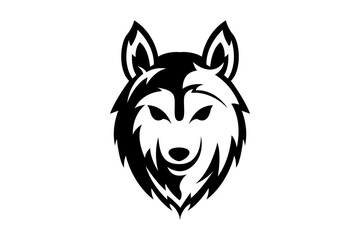 wolf head vector