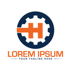 Obraz premium Repair Logo Design Creative and Modern Logo Design Setting Logo Design