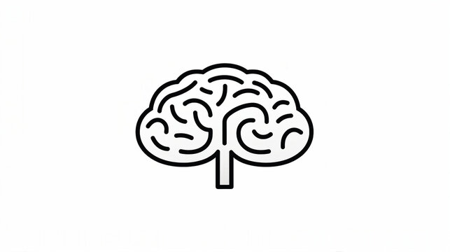 brain icon vector illustration for creative design and medical concepts