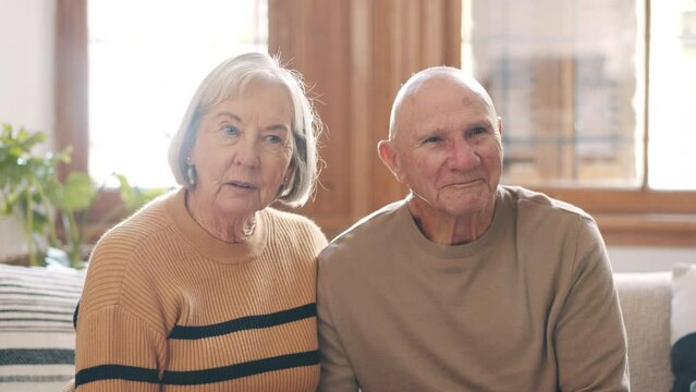 Happy senior couple in marriage therapy, talking and communication, help and consultation. Elderly man, woman and counselling with psychologist for mental health advice, support and reconciliation