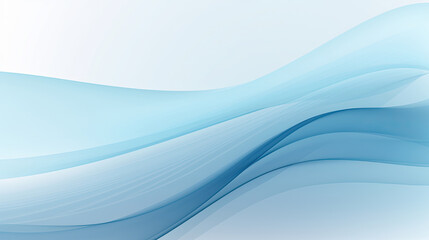 Simple and clear artistic lines gradient abstract background Light blue curve waves created with Generative AI Technology 