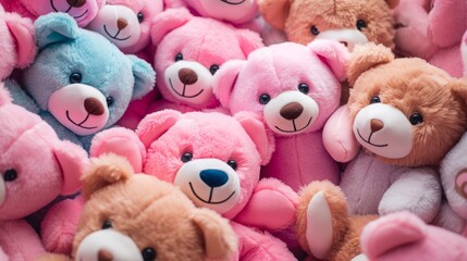 background of teddy bears toys.