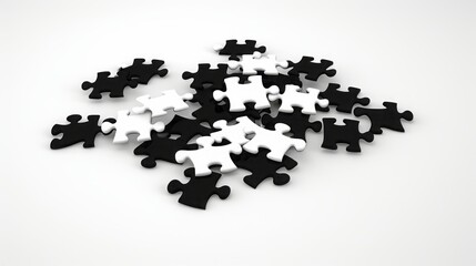 black and white puzzles.