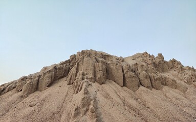 Fototapeta na wymiar formation sand hill in the rajsthan desert,