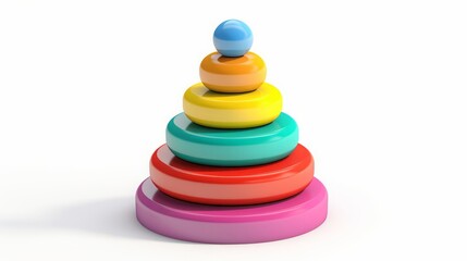 children's toy color pyramid.