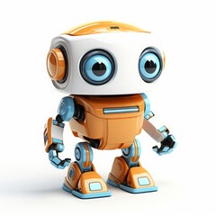Fototapeta premium cartoon robot children's toy.