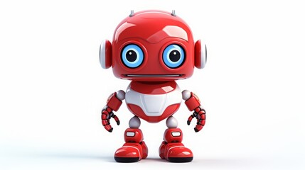 Fototapeta premium cartoon robot children's toy.