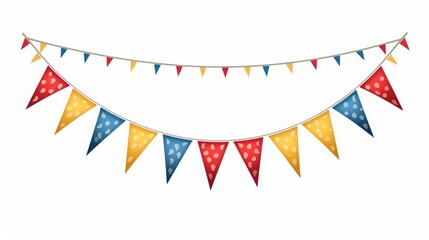 Obraz premium cartoon holiday flags.