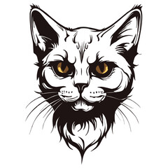 hellowen cat silhouette