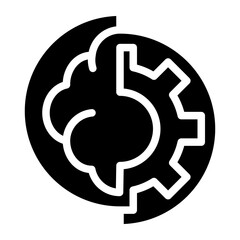 Cognitive Glyph Icon.  Included in Internship Icon Pack