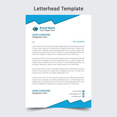 Professional letterhead template design 
