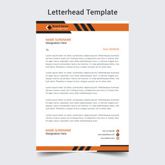 Professional letterhead template design 