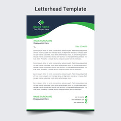 Professional letterhead template design 
