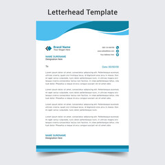 Professional letterhead template design 