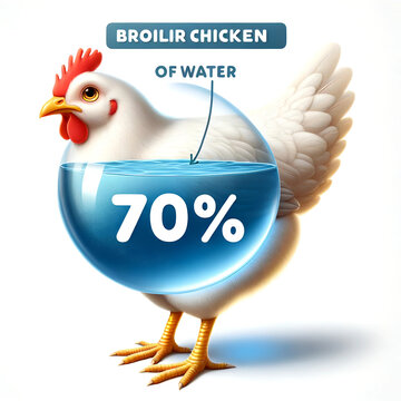Water intake for poultry, drinking water quality, heat stress and ventilation, animal welfare, heat stress indicators for broiler layer chicken