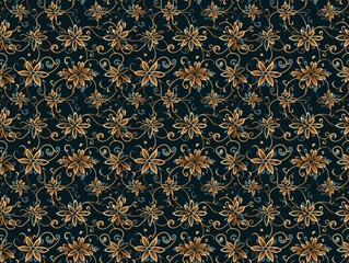 Fototapeta premium Batik traditional textured seamless pattern