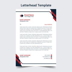 Professional letterhead template design 
