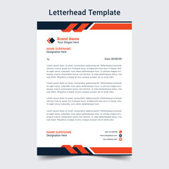 Professional letterhead template design 