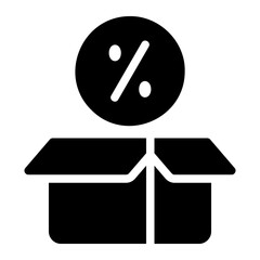 discount glyph icon