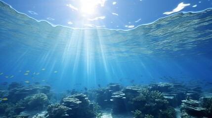 underwater view of the underwater world