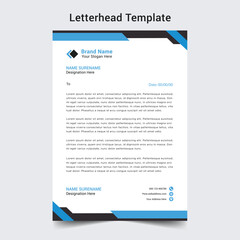 Professional letterhead template design 