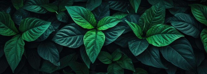 Fototapeta premium A Serene Botanical Portrait: An Intimate Look at the Verdant Leaves