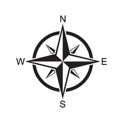 compass icon design vector isolated