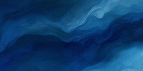 Abstract art navy blue gradient paint background with liquid fluid grunge texture, Generative AI - obrazy, fototapety, plakaty