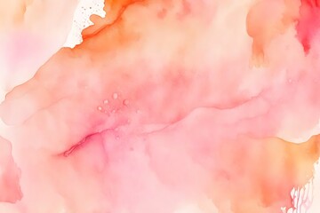 abstract watercolor background, pink, orange, red, and white  background 