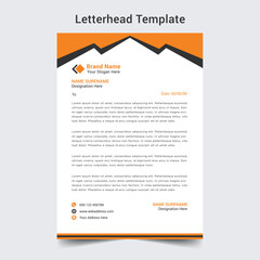 Professional letterhead template design 