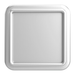 3D rectangle button. Empty button. 3D illustration.