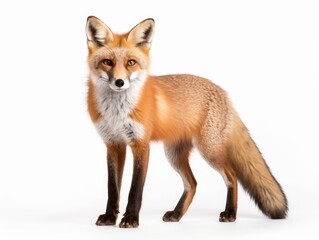 Obraz premium fox on a white background