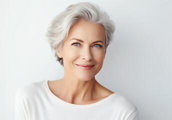 beautiful mature woman, AI generated