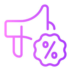 campaign gradient icon