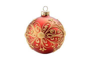 christmas ball isolated on transparent background