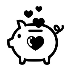Money donation icon