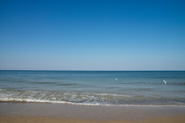 Błękit morza Bałtyckiego i nieba