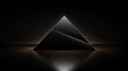 Black Pyramid Graphic Art Background