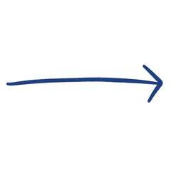 Blue Arrow Line Sketch Arrow Line Element