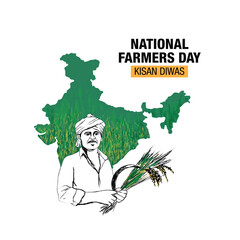 National Farmers Day in India is also known as Kisan Divas in Hindi, India