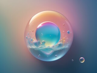bubbles, blank background, for design, isolated